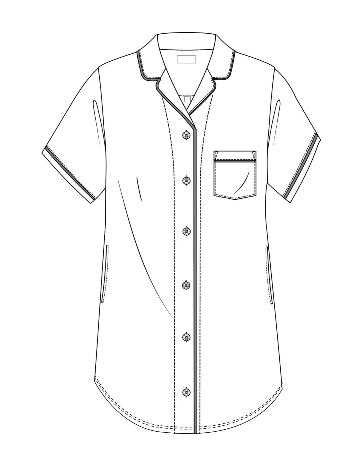 Palm Beach Pups Short-Sleeve Nightshirt