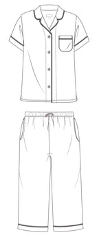 Palm Haven Classic T-Shirt & Capri PJs