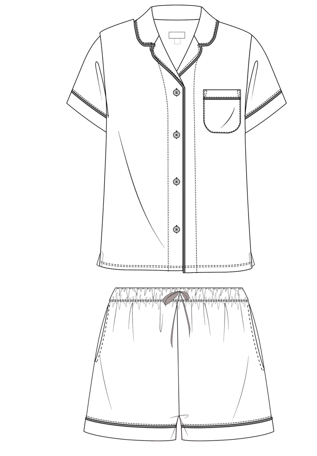 Palm Beach Pups Classic T-Shirt & Short PJs