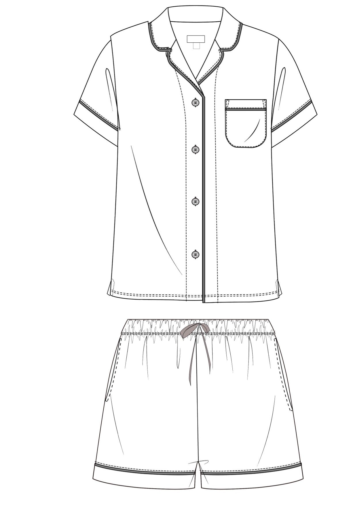 Palm Beach Pups Classic T-Shirt & Short PJs