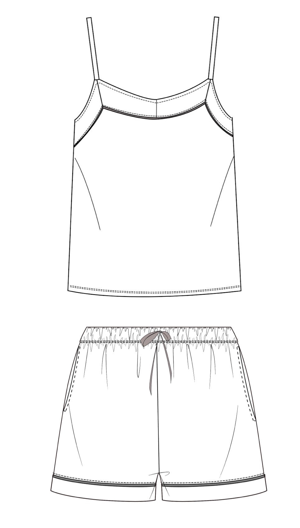 Boss Babe Bust Support Cami & Short PJs